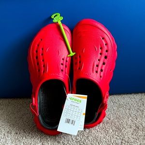 NWT Crocs Echo Clog - Red - Size J6